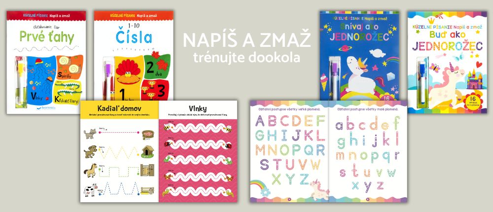 Majove novinky Napis a zmaz so stierateľnou fixkou